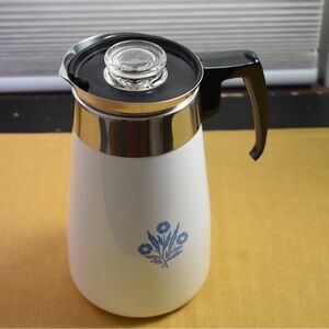 Corningware Cornflower Blue Coffee Percolator
